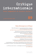 Critique internationale, no 89